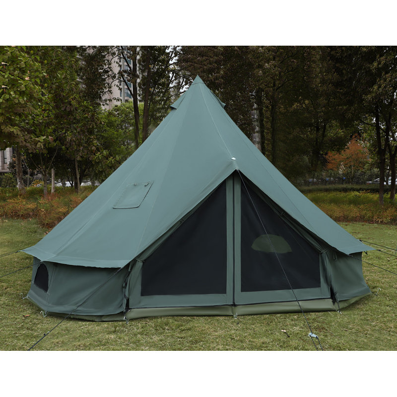 13ft/4m Canvas Bell Tent, Yurt With Stove Jack, Waterproof And Breathable Glamping Wall Tent, Detach | New | $270.00 | Cumming, Georgia - View #5